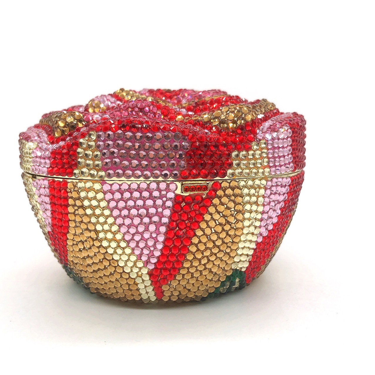 Luxury Bags Blue - Torebka Kopertówka z Kryształkami Diamentowymi Wysokiej