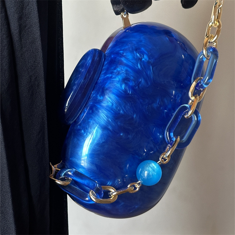Luxury Bags Blue - Luksusowa moda Klein niebieski marmur wzór