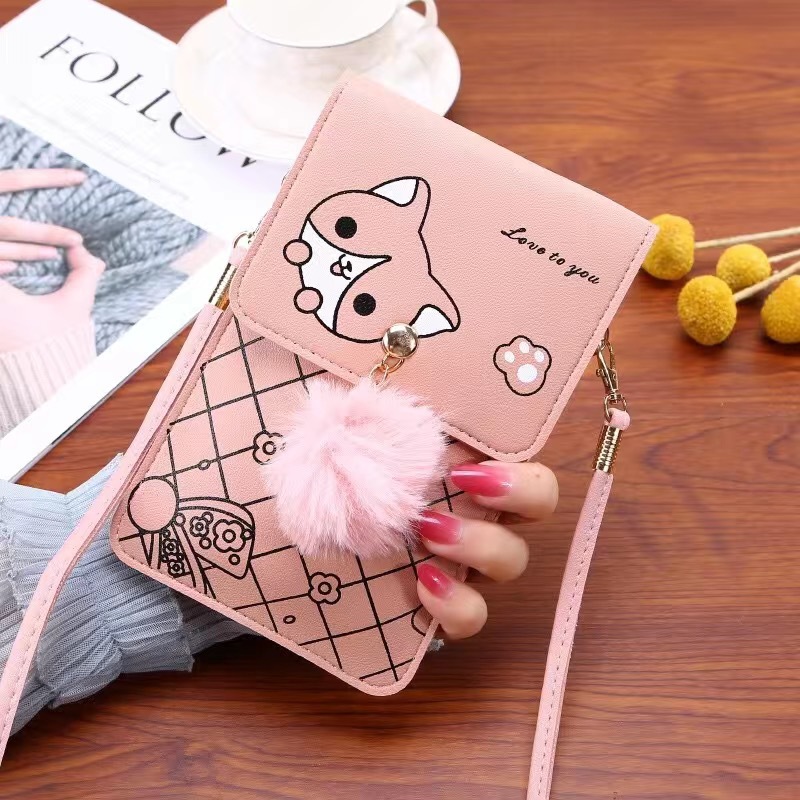 Shoulder Bag Slouchy - Urocza torebka na telefon z ekranem