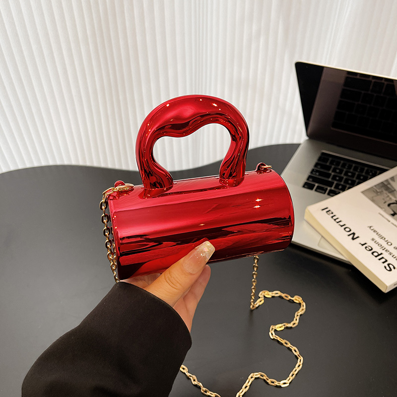 Luxury Bags Affordable - Akrylowe Torebki Crossbody z Łańcuszkami w