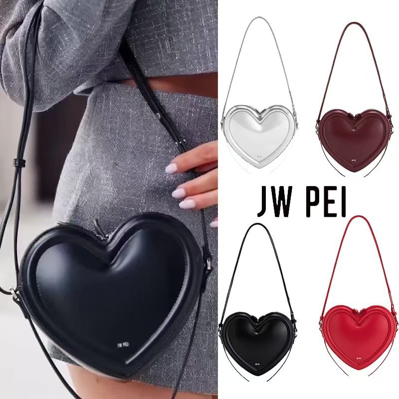 Shoulder Bag Slouchy - Torebka crossbody w kształcie serca JW
