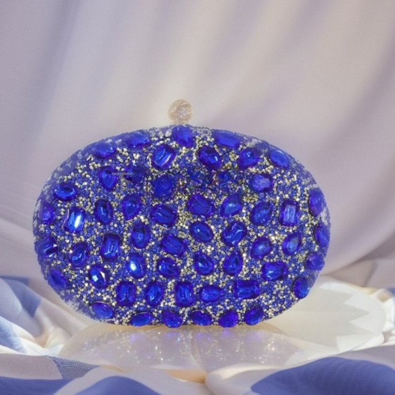 Torebka wieczorowa z owalnym d – Luxury Bags Blue recenzja i cena