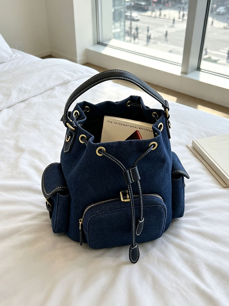 Damski plecak w kolorze denim  – Luxury Bags Blue recenzja i cena