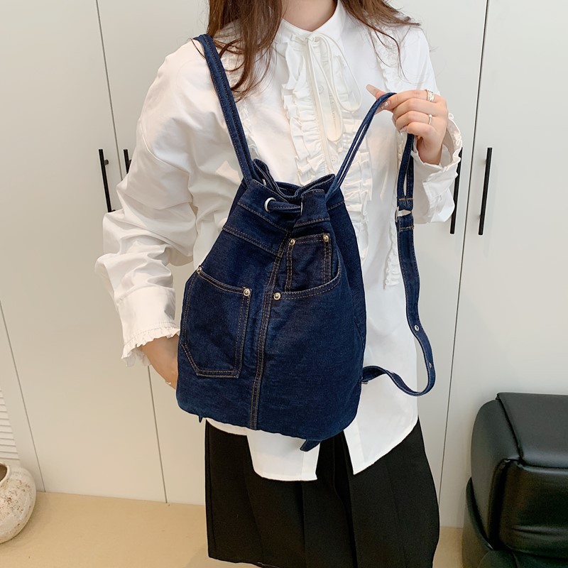 Dżinsowe damskie plecaki, codz – Luxury Bags Blue recenzja i cena