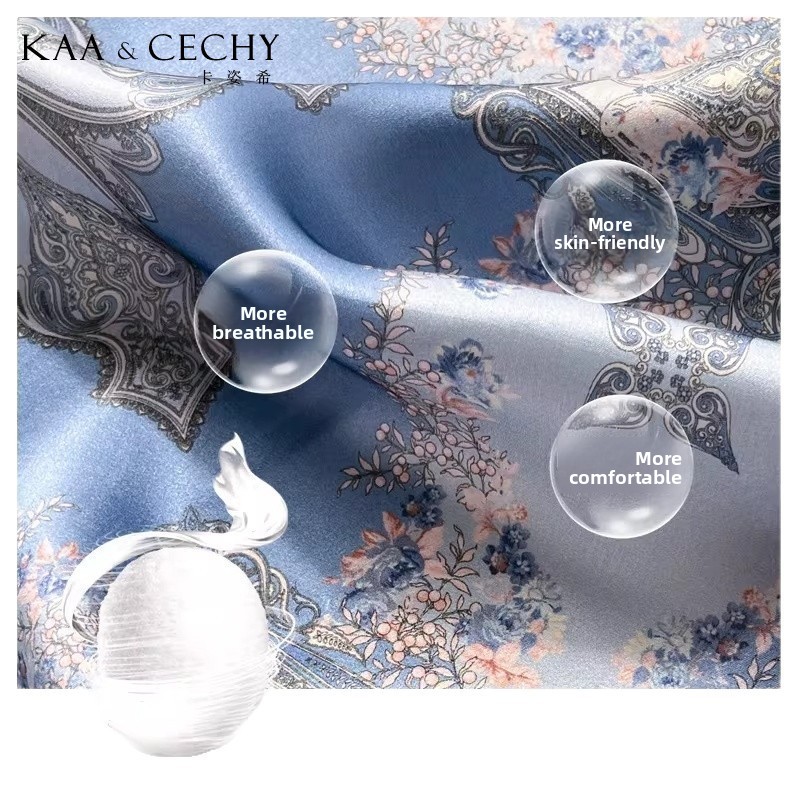 Barokowa kwiatowa apaszka kwad – Luxury Bags Blue recenzja i cena