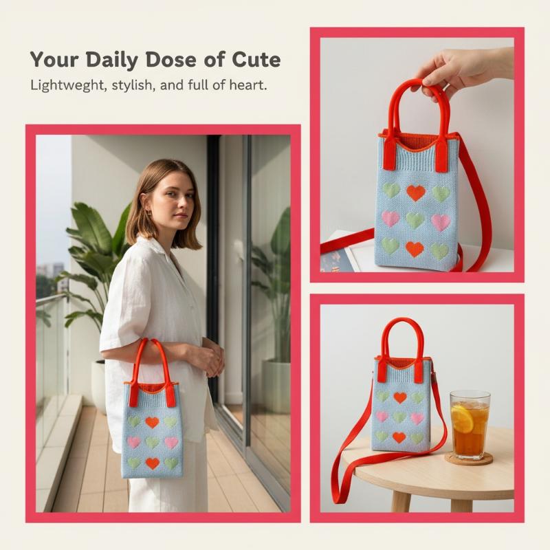 Modna dzianinowa mini torebka  – Shoulder Bag Slouchy recenzja i cena